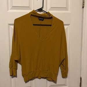 Bebe Mustard Yellow Top